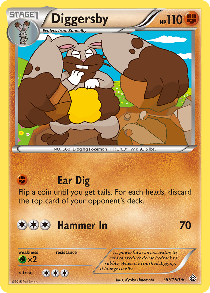 Diggersby (90/160) [XY: Primal Clash] | Game Master's Emporium (The New GME)