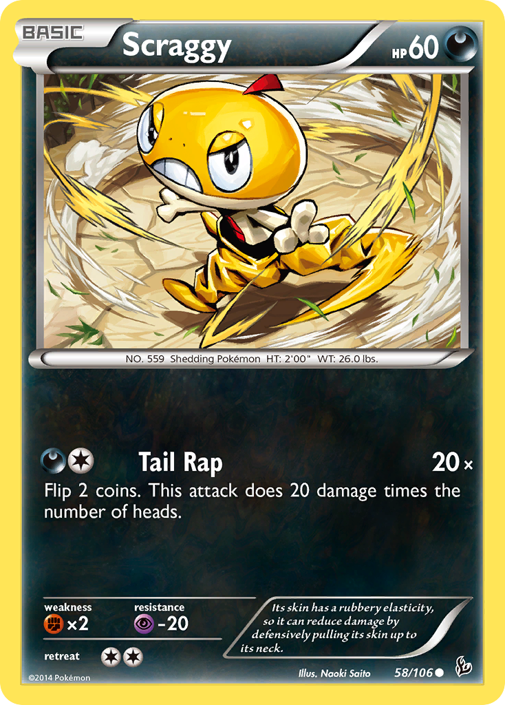 Scraggy (58/106) [XY: Flashfire] | Game Master's Emporium (The New GME)