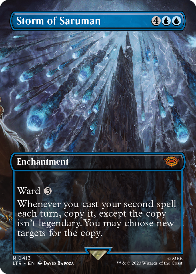 Storm of Saruman (Borderless Alternate Art) [The Lord of the Rings: Tales of Middle-Earth] | Game Master's Emporium (The New GME)