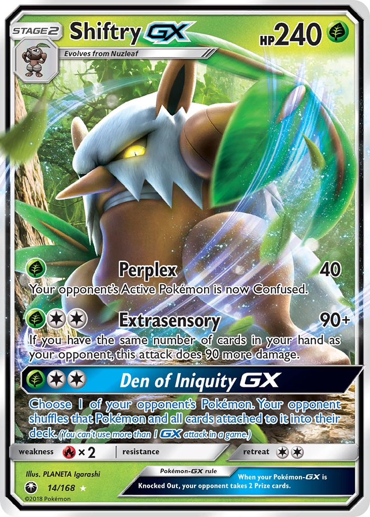 Shiftry GX (14/168) [Sun & Moon: Celestial Storm] | Game Master's Emporium (The New GME)