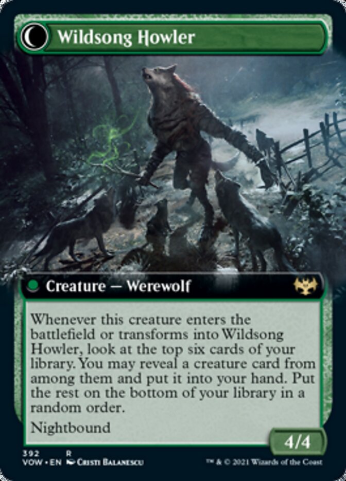 Howlpack Piper // Wildsong Howler (Extended Art) [Innistrad: Crimson Vow] | Game Master's Emporium (The New GME)