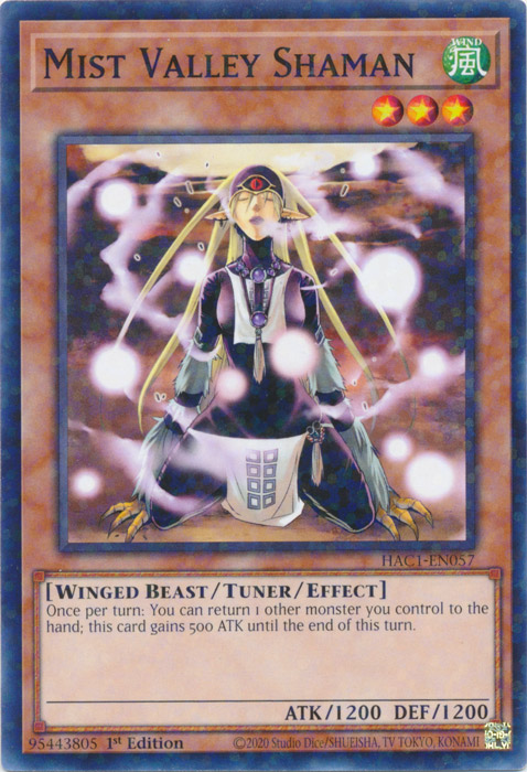 Mist Valley Shaman (Duel Terminal) [HAC1-EN057] Common | Game Master's Emporium (The New GME)