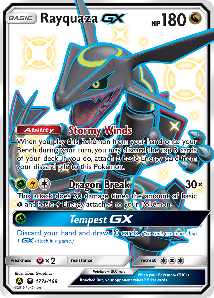 Rayquaza GX (177a/168) [Alternate Art Promos] | Game Master's Emporium (The New GME)