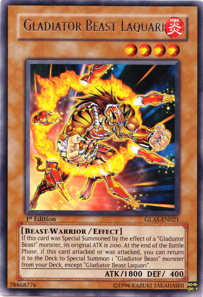 Gladiator Beast Laquari [GLAS-EN021] Rare | Game Master's Emporium (The New GME)