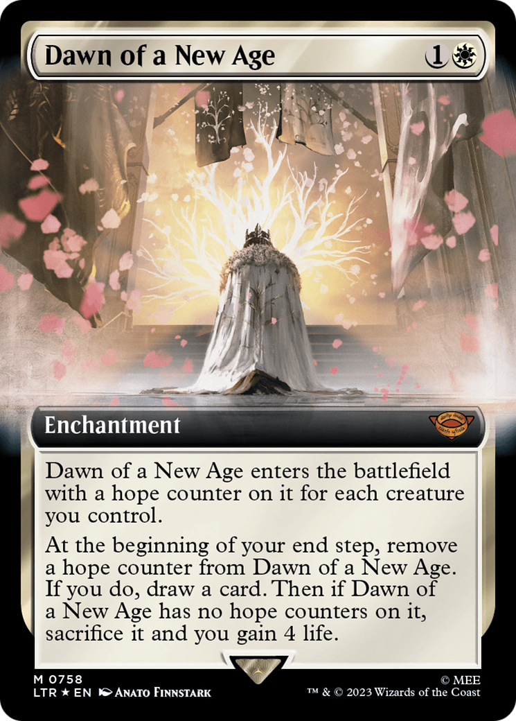 Dawn of a New Age (Extended Art) (Surge Foil) [The Lord of the Rings: Tales of Middle-Earth] | Game Master's Emporium (The New GME)