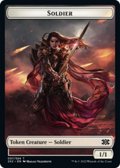 Elemental // Soldier Double-Sided Token [Double Masters 2022 Tokens] | Game Master's Emporium (The New GME)