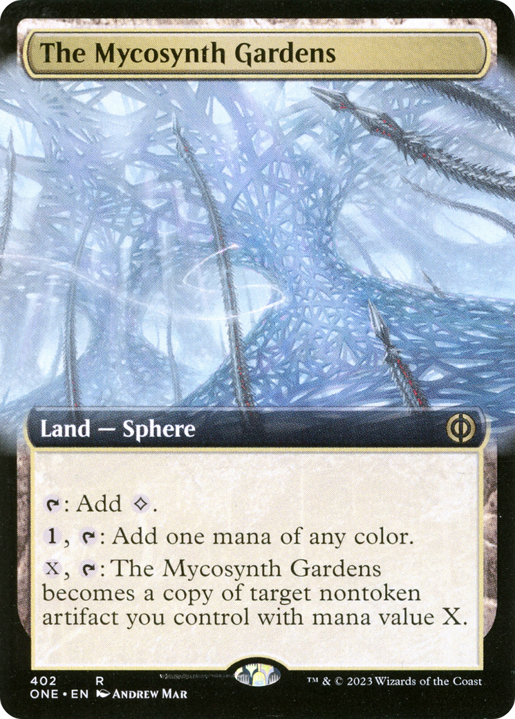 The Mycosynth Gardens (Extended Art) [Phyrexia: All Will Be One] | Game Master's Emporium (The New GME)