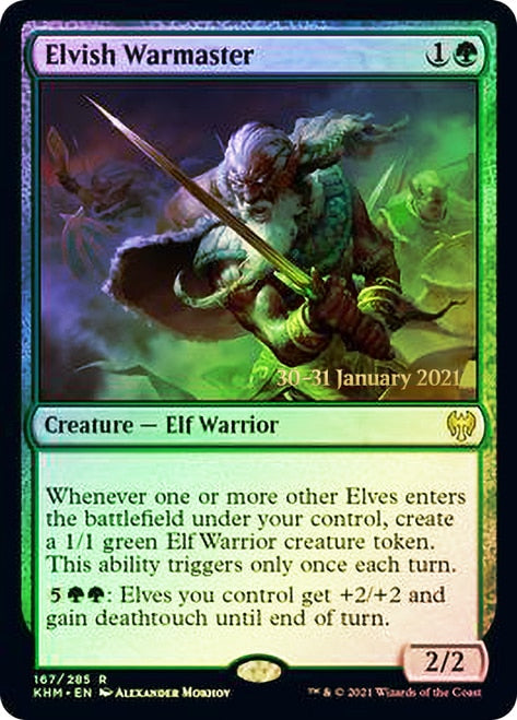 Elvish Warmaster [Kaldheim Prerelease Promos] | Game Master's Emporium (The New GME)