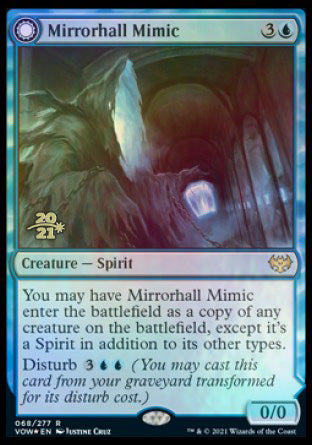 Mirrorhall Mimic // Ghastly Mimicry [Innistrad: Crimson Vow Prerelease Promos] | Game Master's Emporium (The New GME)