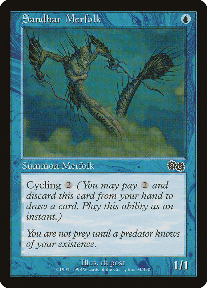 Sandbar Merfolk [Urza's Saga] | Game Master's Emporium (The New GME)