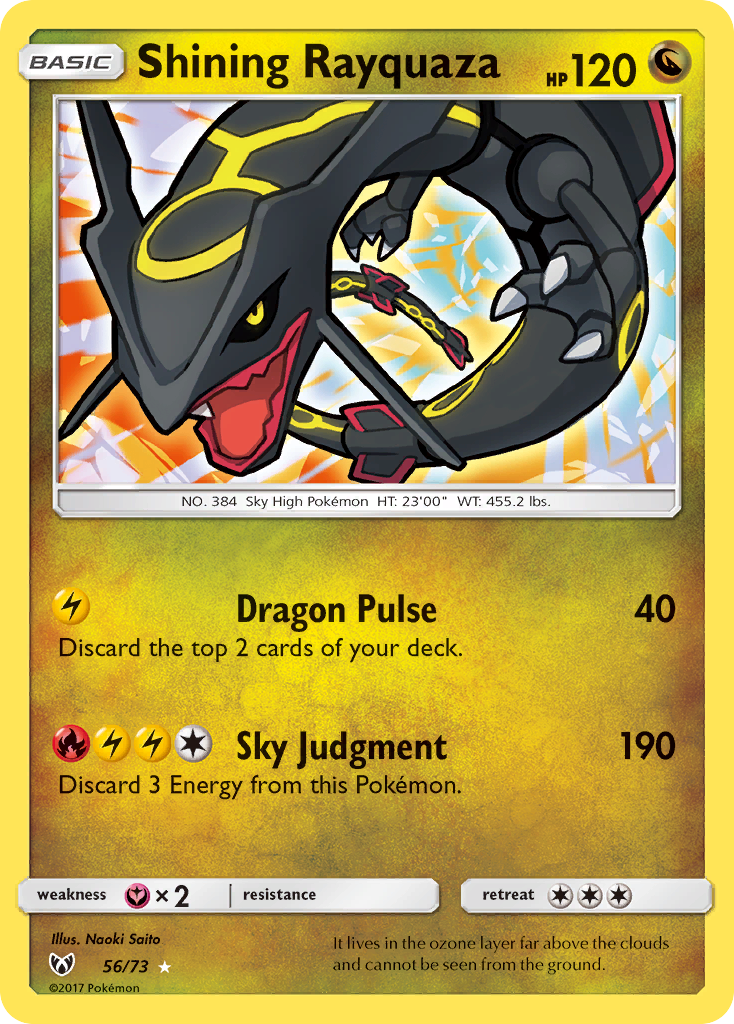 Shining Rayquaza (56/73) [Sun & Moon: Shining Legends] | Game Master's Emporium (The New GME)