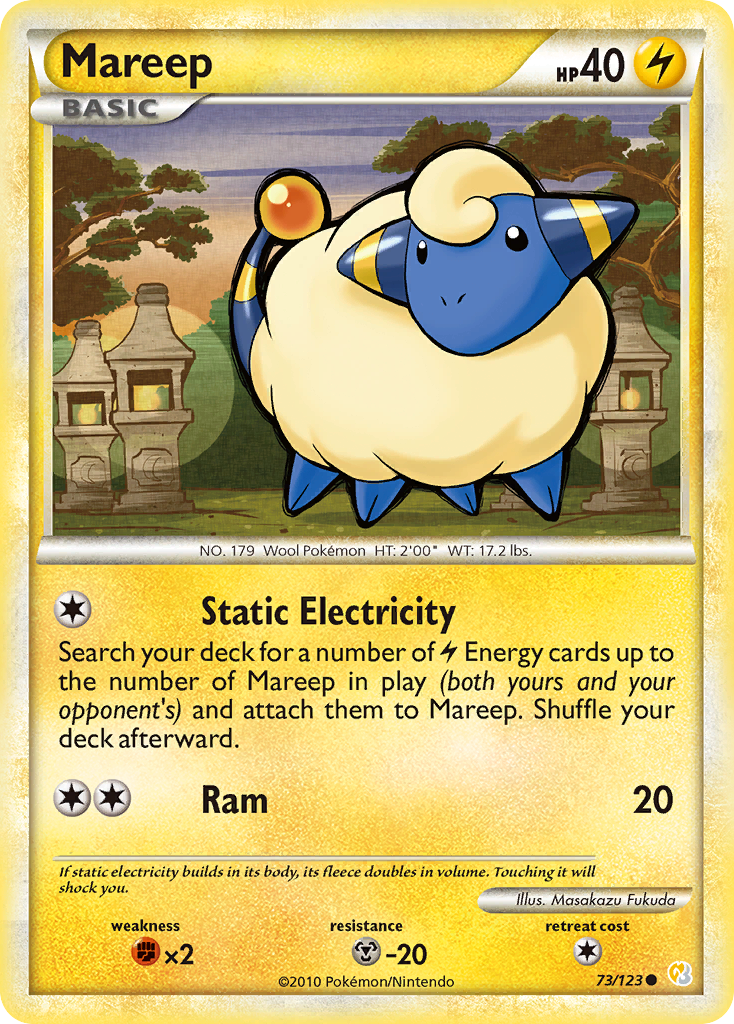 Mareep (73/123) [HeartGold & SoulSilver: Base Set] | Game Master's Emporium (The New GME)