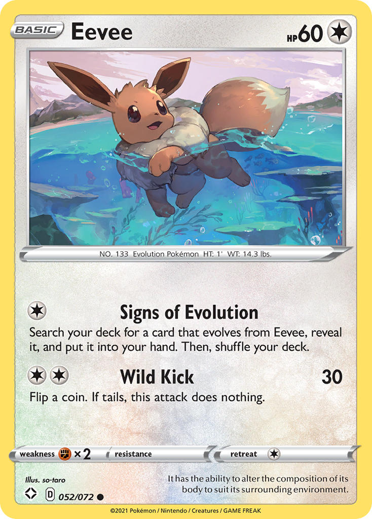 Eevee (052/072) [Sword & Shield: Shining Fates] | Game Master's Emporium (The New GME)