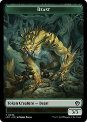 Beast // Merfolk (0003) Double-Sided Token [The Lost Caverns of Ixalan Commander Tokens] | Game Master's Emporium (The New GME)