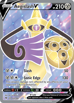 Aegislash V (177/185) [Sword & Shield: Vivid Voltage] | Game Master's Emporium (The New GME)