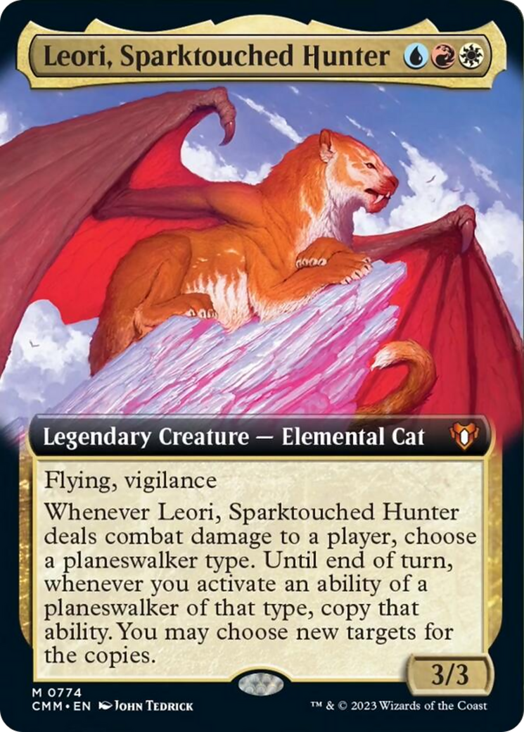 Leori, Sparktouched Hunter (Extended Art) [Commander Masters] | Game Master's Emporium (The New GME)