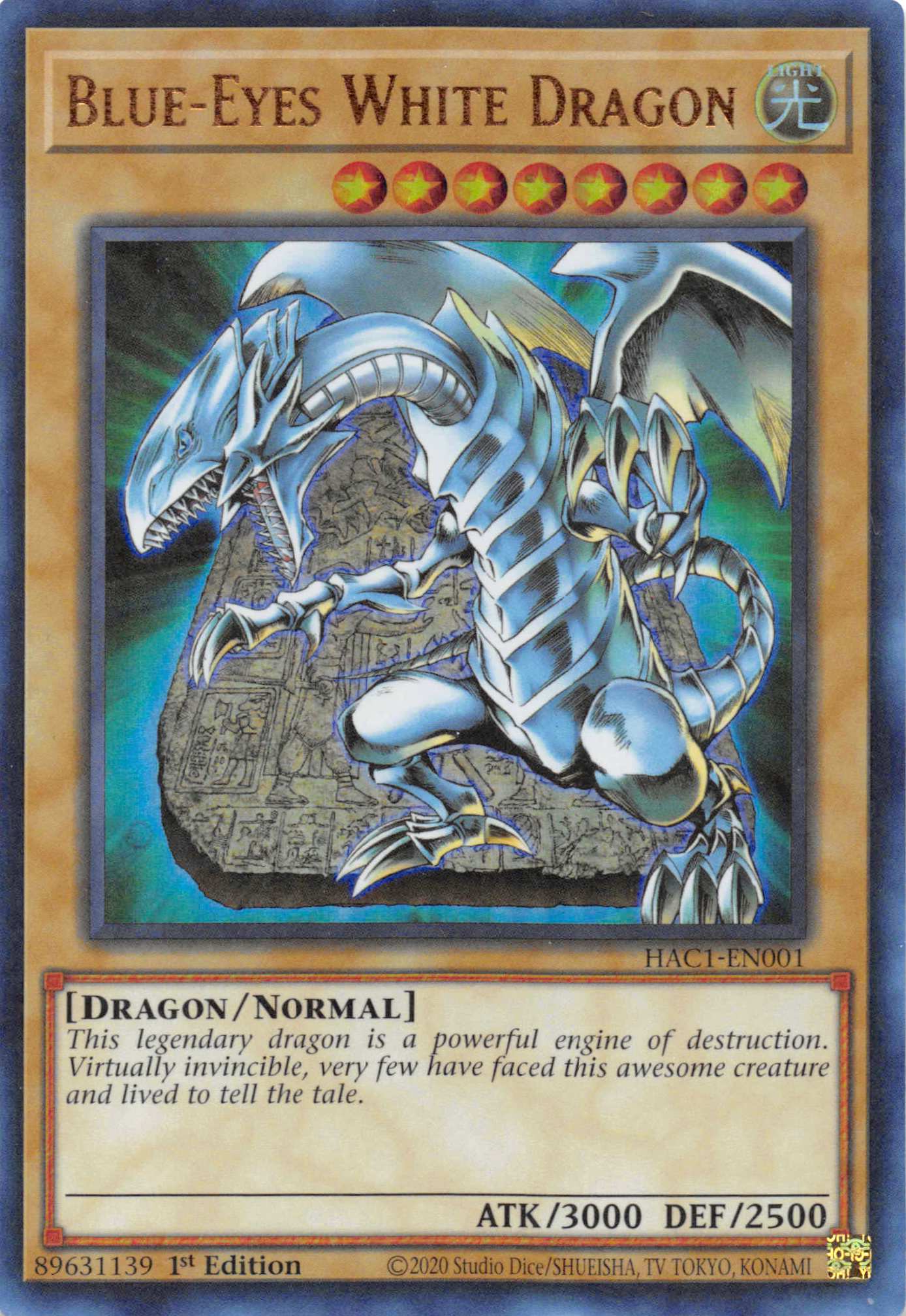 Blue-Eyes White Dragon (Duel Terminal) [HAC1-EN001] Parallel Rare | Game Master's Emporium (The New GME)