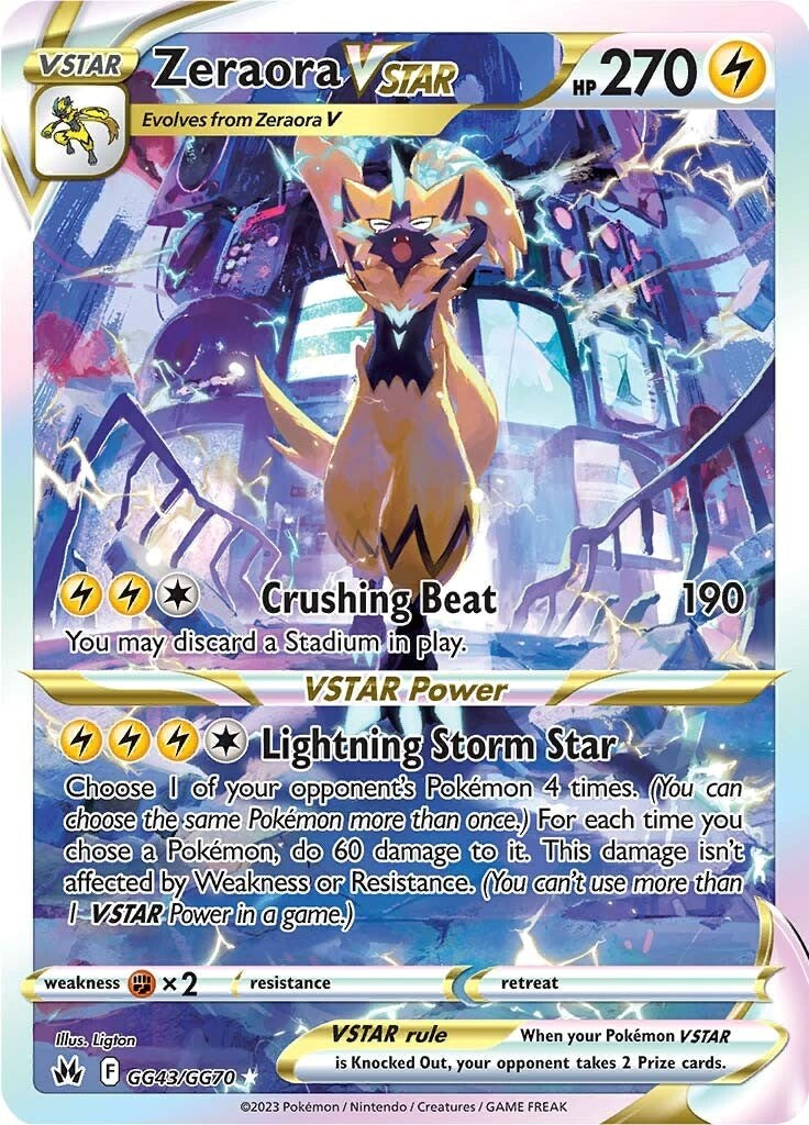 Zeraora VSTAR (GG43/GG70) [Sword & Shield: Crown Zenith] | Game Master's Emporium (The New GME)