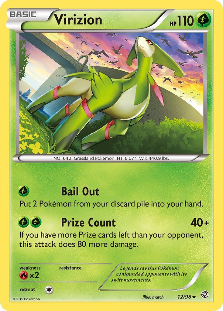 Virizion (12/98) (Theme Deck Exclusive) [XY: Ancient Origins] | Game Master's Emporium (The New GME)