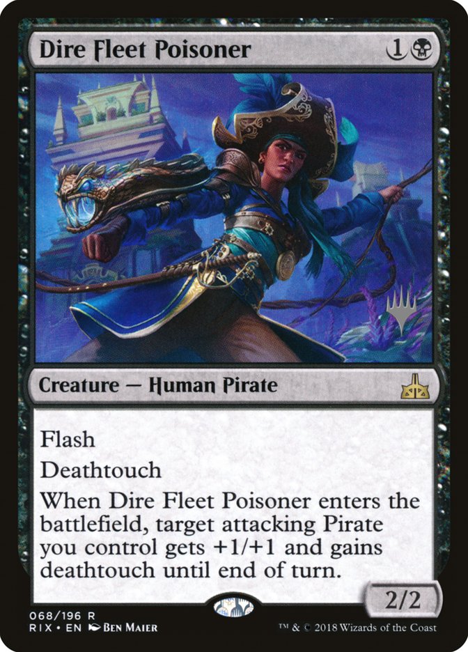 Dire Fleet Poisoner (Promo Pack) [Rivals of Ixalan Promos] | Game Master's Emporium (The New GME)