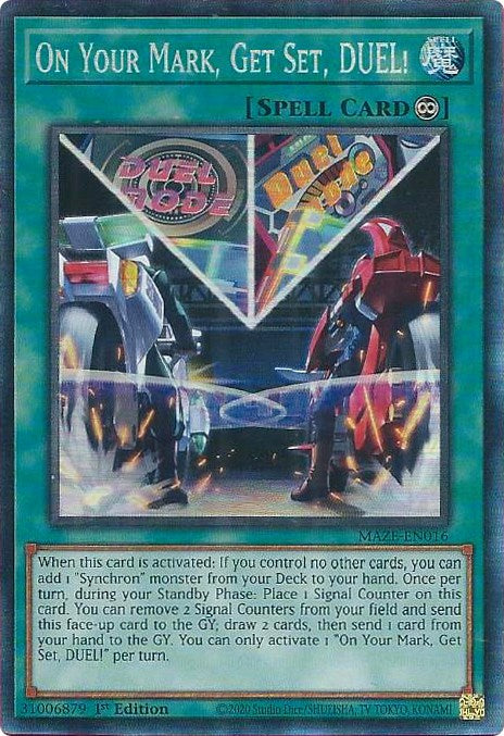 On Your Mark, Get Set, DUEL! [MAZE-EN016] Collector's Rare | Game Master's Emporium (The New GME)