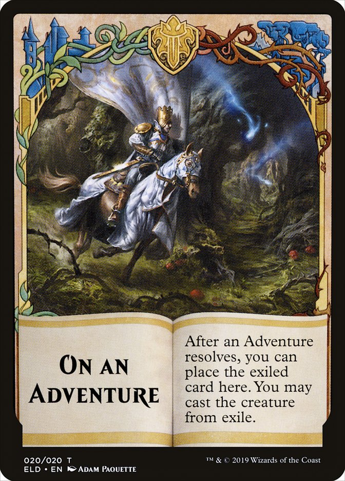 On an Adventure Token [Throne of Eldraine Tokens] | Game Master's Emporium (The New GME)