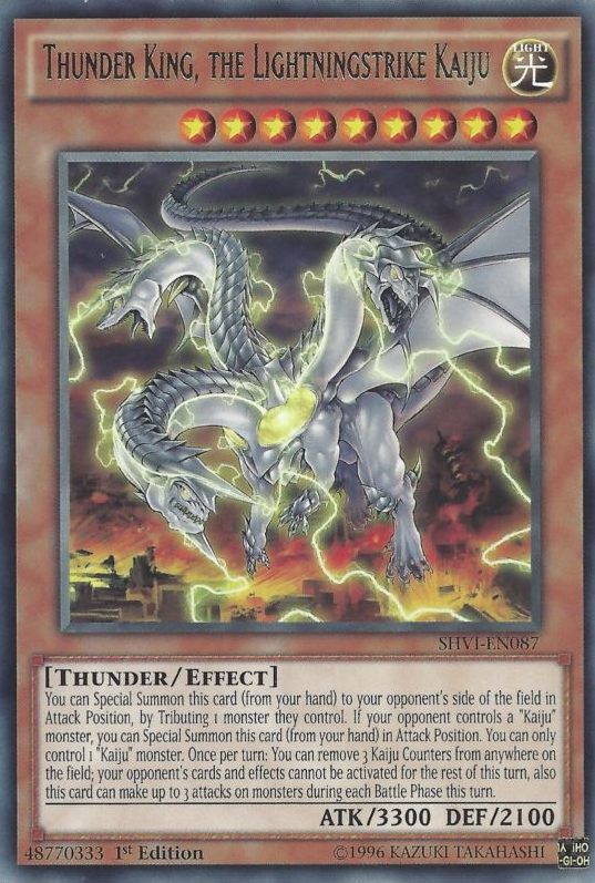Thunder King, the Lightningstrike Kaiju [SHVI-EN087] Rare | Game Master's Emporium (The New GME)