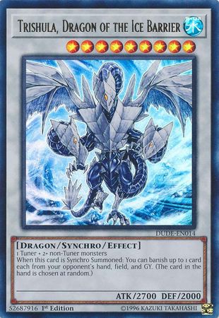 Trishula, Dragon of the Ice Barrier [DUDE-EN014] Ultra Rare | Game Master's Emporium (The New GME)
