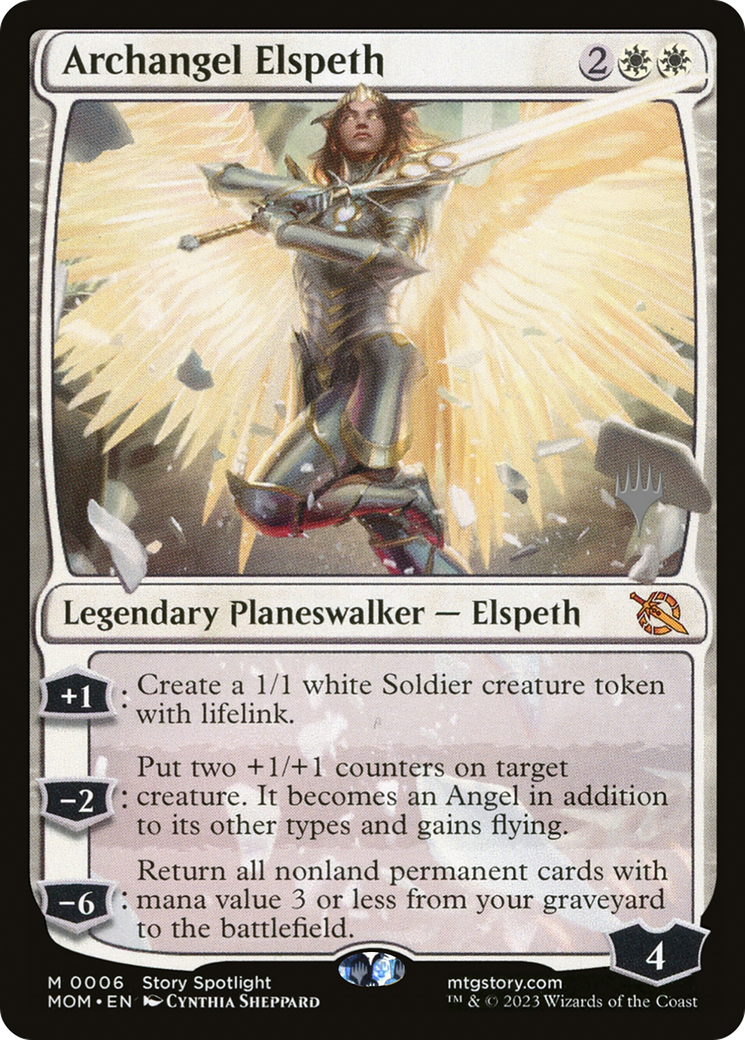 Archangel Elspeth (Promo Pack) [March of the Machine Promos] | Game Master's Emporium (The New GME)