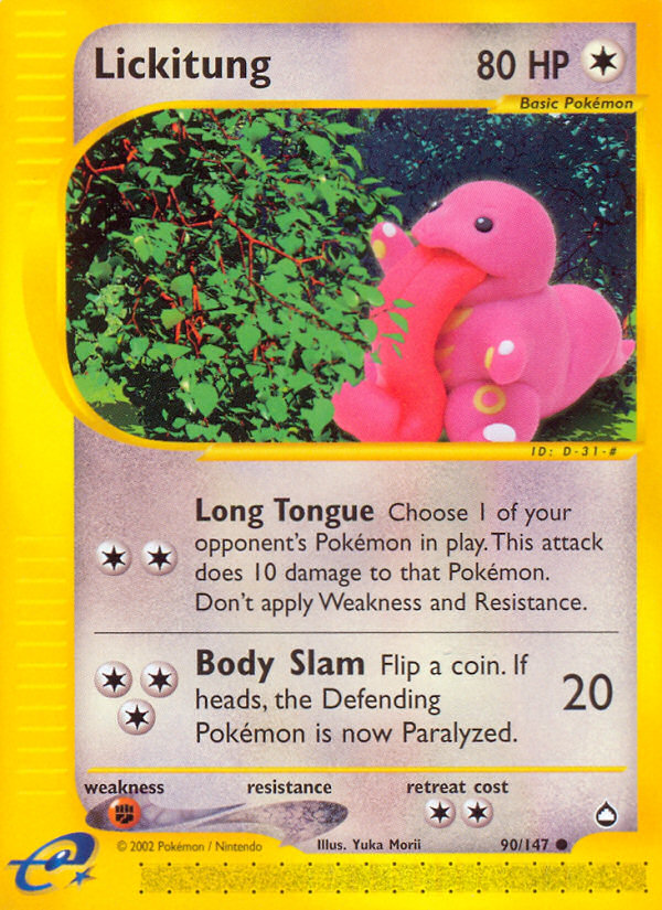 Lickitung (90/147) [Aquapolis] | Game Master's Emporium (The New GME)