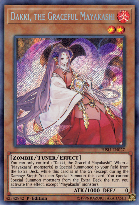 Dakki, the Graceful Mayakashi [HISU-EN027] Secret Rare | Game Master's Emporium (The New GME)