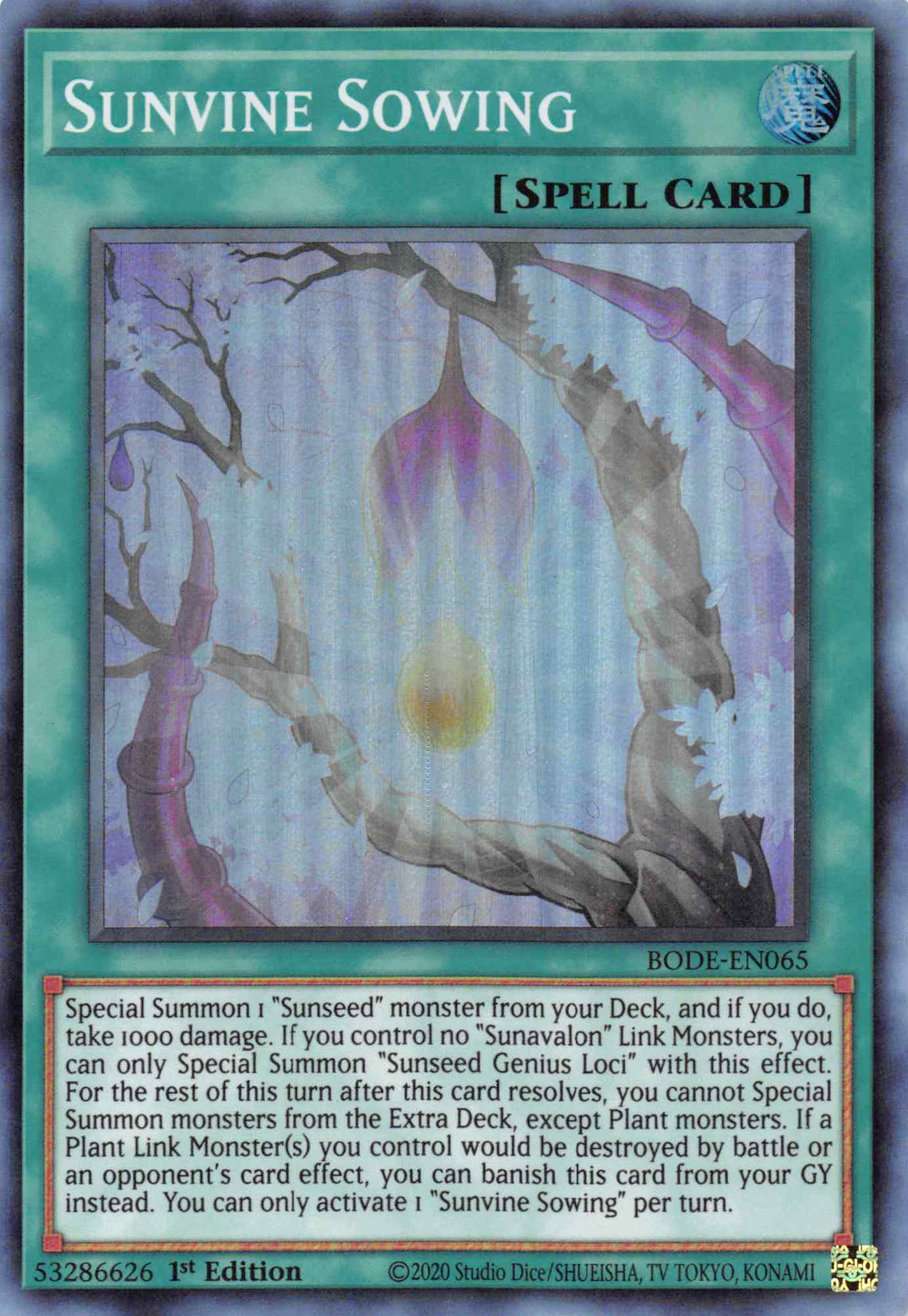 Sunvine Sowing [BODE-EN065] Super Rare | Game Master's Emporium (The New GME)