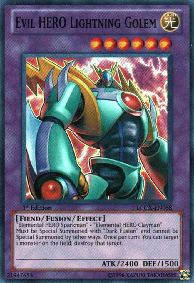 Evil HERO Lightning Golem [LCGX-EN068] Super Rare | Game Master's Emporium (The New GME)