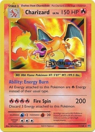 Charizard (11/108) (XY Evolutions Prerelease) [XY: Black Star Promos] | Game Master's Emporium (The New GME)