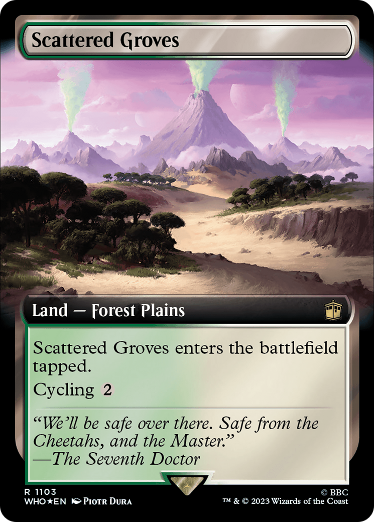 Scattered Groves (Extended Art) (Surge Foil) [Doctor Who] | Game Master's Emporium (The New GME)