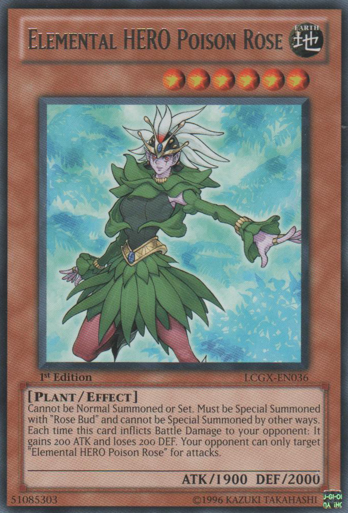 Elemental HERO Poison Rose [LCGX-EN036] Rare | Game Master's Emporium (The New GME)