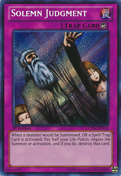 Solemn Judgment [LCYW-EN152] Secret Rare | Game Master's Emporium (The New GME)