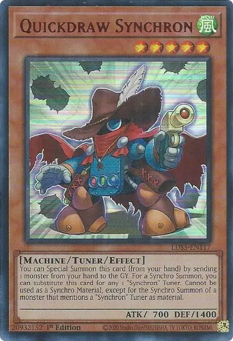 Quickdraw Synchron (Red) [LDS3-EN117] Ultra Rare | Game Master's Emporium (The New GME)
