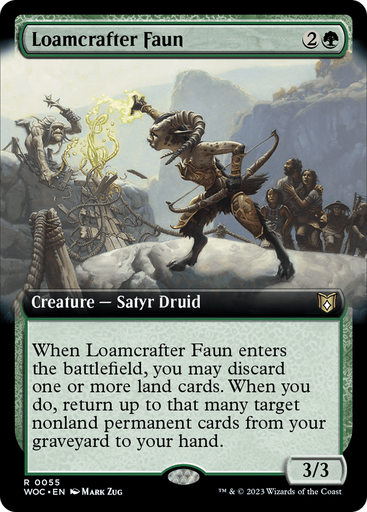 Loamcrafter Faun (Extended Art) [Wilds of Eldraine Commander] | Game Master's Emporium (The New GME)