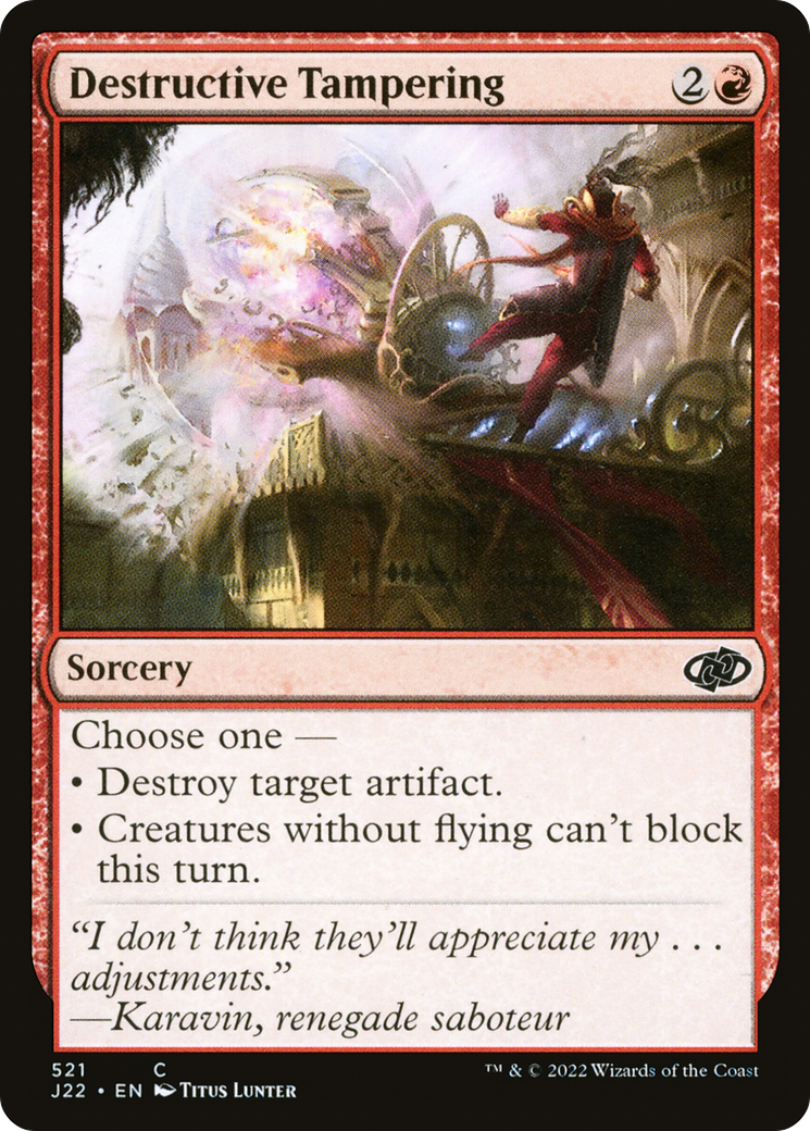 Destructive Tampering [Jumpstart 2022] | Game Master's Emporium (The New GME)