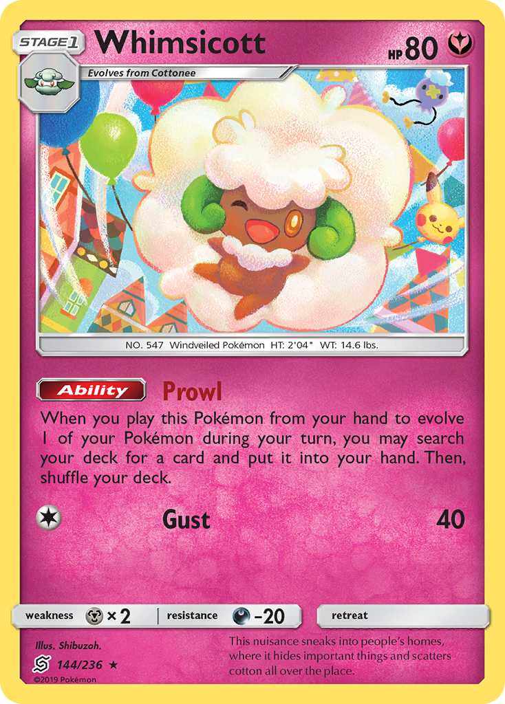 Whimsicott (144/236) [Sun & Moon: Unified Minds] | Game Master's Emporium (The New GME)
