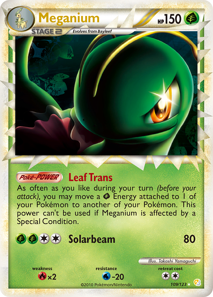 Meganium (109/123) [HeartGold & SoulSilver: Base Set] | Game Master's Emporium (The New GME)
