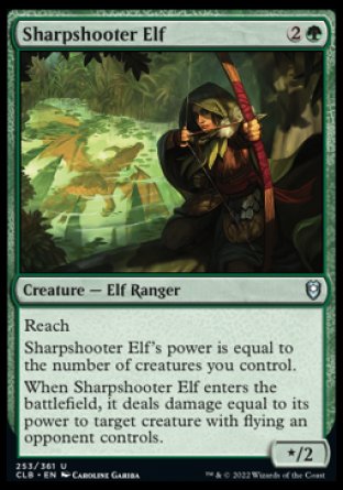 Sharpshooter Elf [Commander Legends: Battle for Baldur's Gate] | Game Master's Emporium (The New GME)