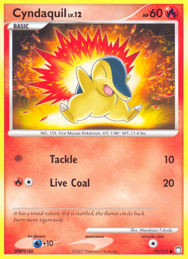 Cyndaquil (79/123) [Diamond & Pearl: Mysterious Treasures] | Game Master's Emporium (The New GME)