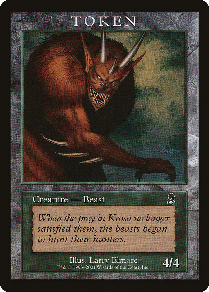 Beast Token [Magic Player Rewards 2001] | Game Master's Emporium (The New GME)