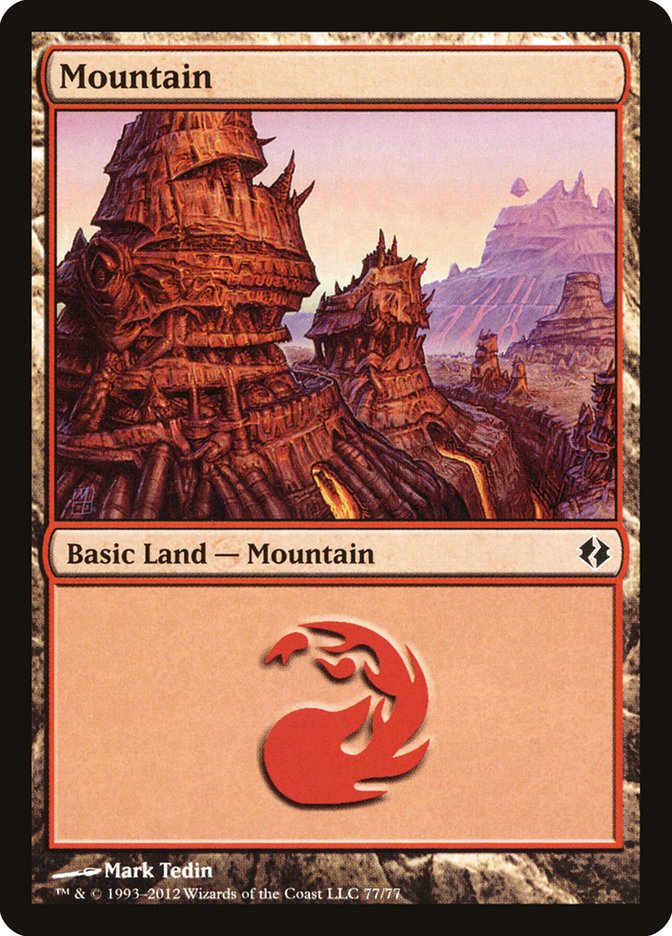 Mountain (77) [Duel Decks: Venser vs. Koth] | Game Master's Emporium (The New GME)