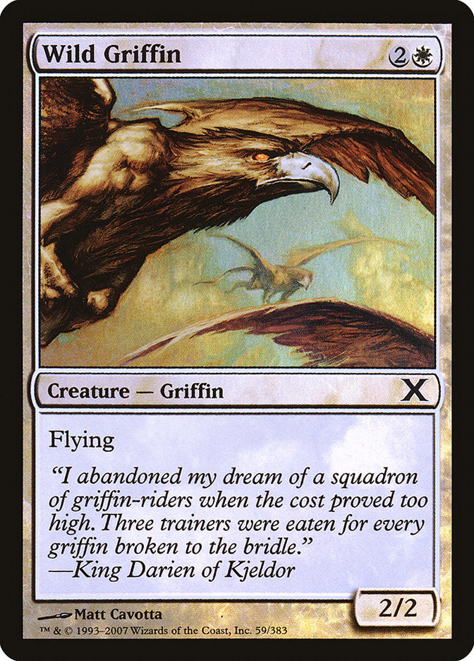 Wild Griffin (Premium Foil) [Tenth Edition] | Game Master's Emporium (The New GME)