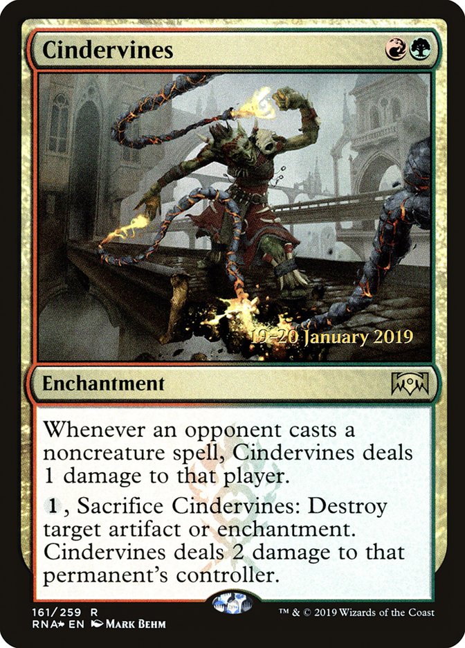 Cindervines [Ravnica Allegiance Prerelease Promos] | Game Master's Emporium (The New GME)