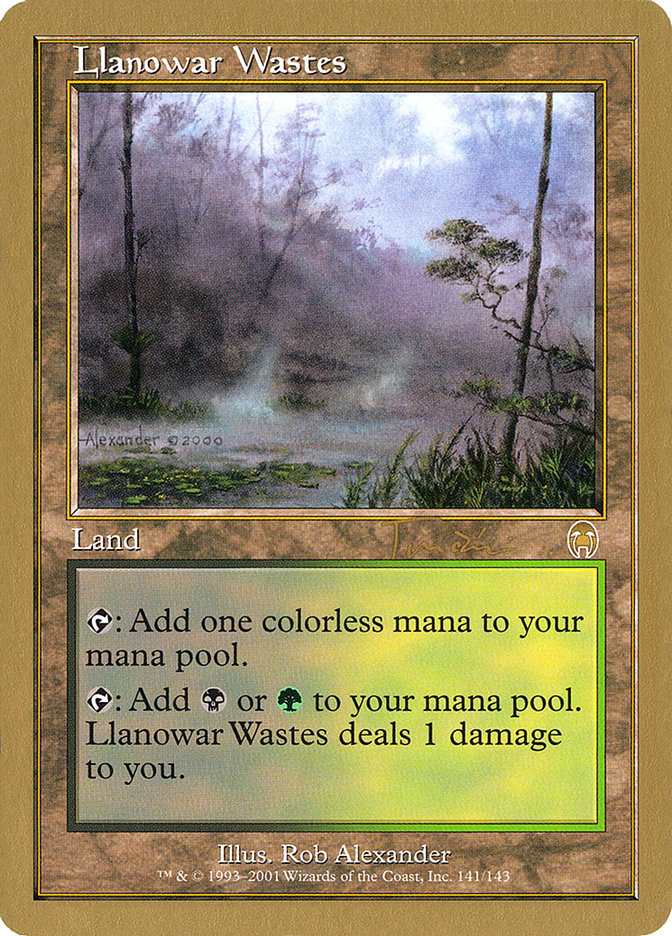 Llanowar Wastes (Jan Tomcani) [World Championship Decks 2001] | Game Master's Emporium (The New GME)