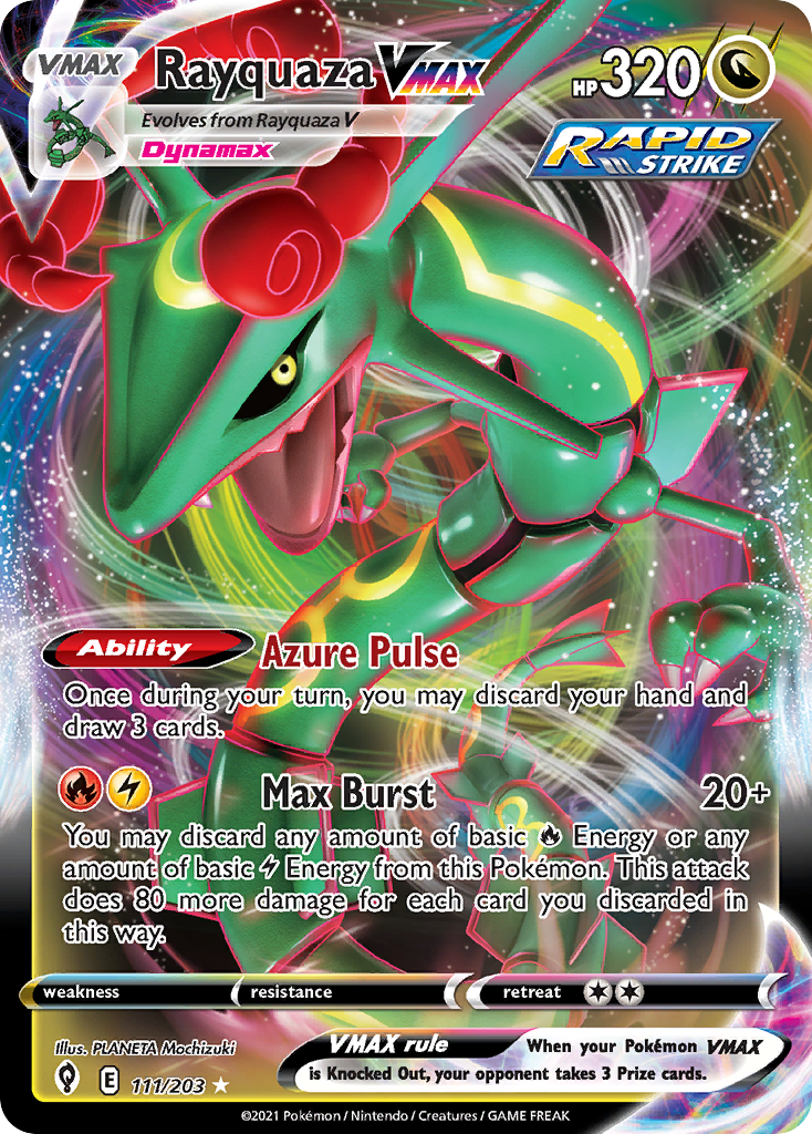 Rayquaza VMAX (111/203) (Jumbo Card) [Sword & Shield: Evolving Skies] | Game Master's Emporium (The New GME)